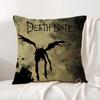 D-Death N-Note Cushion Cover Summer Coolness Linen Fabric Double-Sided Printing Pillow Case Sofa Home Decor Gift