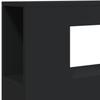 LED Headboard Black 100 x 18.5 x 103.5 cm Particleboard