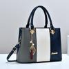 Women's Bags Fashi Trend Design Stripe Hit Color Handbag Shoulder Bag Messenger Bag Korean Style Bag