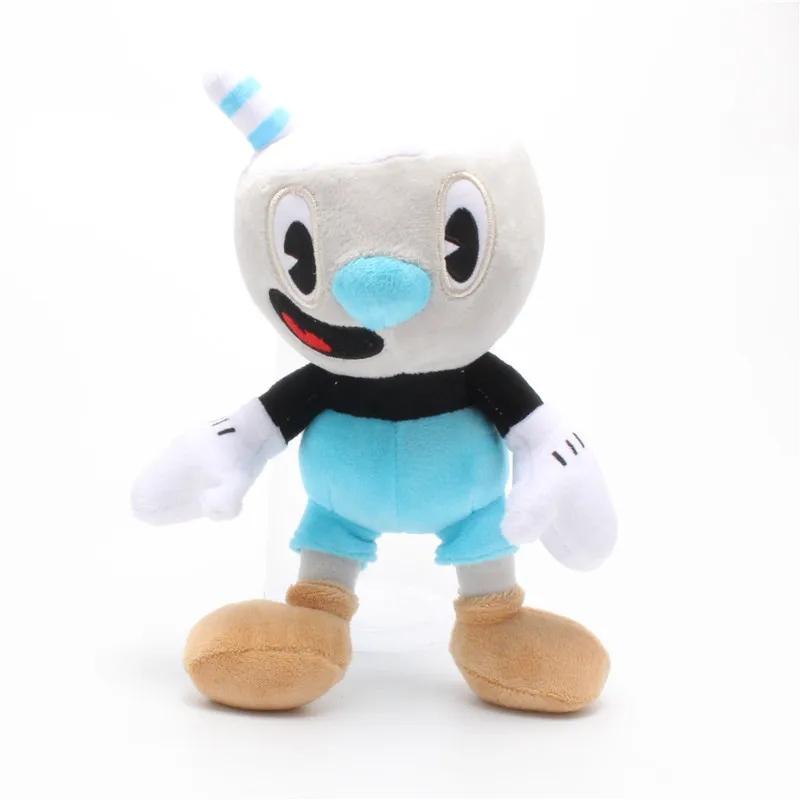 2 Pezzi Bambole Peluche Cuphead Giocattoli Bambola Gioco Mugman Avventura Morbido Peluche Imbottito Per Bambini Regalo di Compleanno