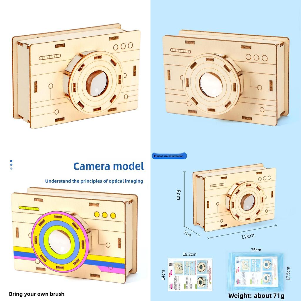 Science Experiment Diy Camera Model With Convex Lens For Stem Learning And Kids Educational Kits