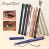1Pc Ultra-fine Matte Smooth Waterproof Green Purple Eyeliner Gel Pencil Pearlescent White Eyeliner Easy Wear Eyeliner Pen Makeup