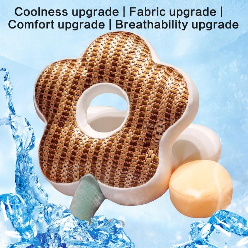 Comfortable Desk  Sleep Pillow Plush Flower Throw Pliiow for Office Workers and Students,Supportive Cushion