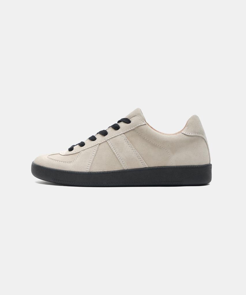 6Ft 5In Hi Suede German Army Sneakers Height-Increasing Version - Ivory
