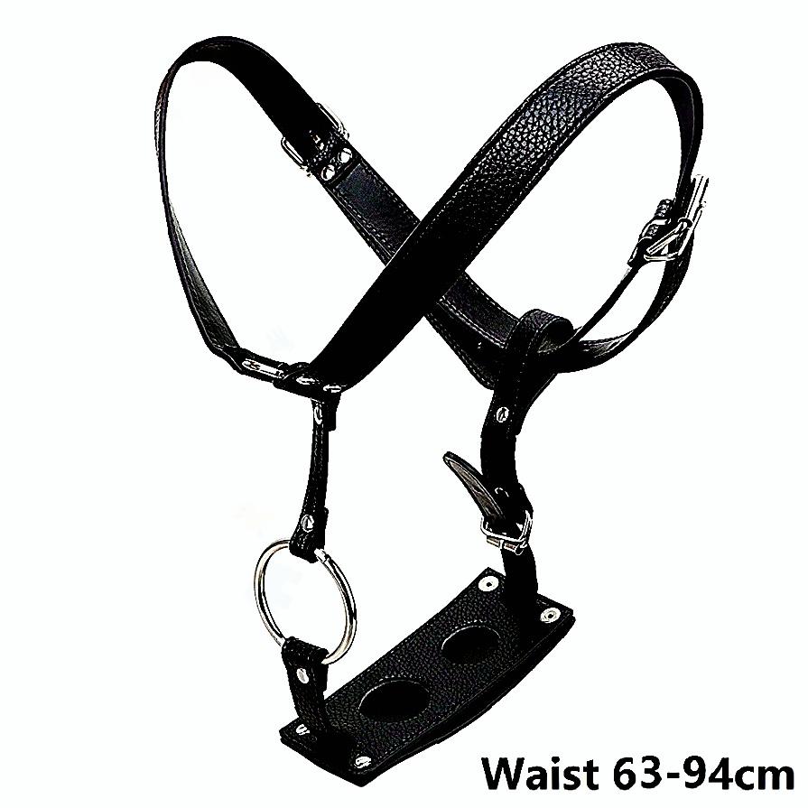 Male Underwear Sexual Sissy Panties Leather Fetish Men Chastity Belt Harness Sex Shop with Triple Belt Gift for Women Men