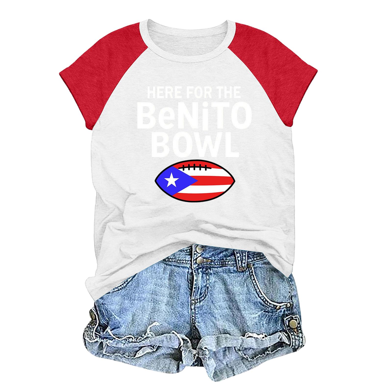 Unisex casual and fashionable short sleeved printed T-shirt top M красный