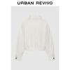 UR 2026 Women's Ruffle Trim Cropped Casual Jacket