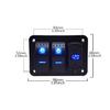 Marine Boat Rocker Switch Panel 8 Gang LED Rocker Switch Panel Kit 12V/24V Circuit Breaker Dual USB Slots light Battery Switches5
