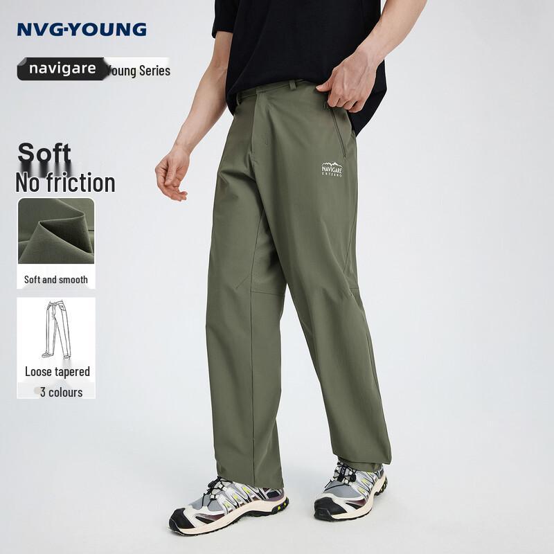 Navigare Men s High-Elastic Casual Outdoor Loose Fit Long Pants L