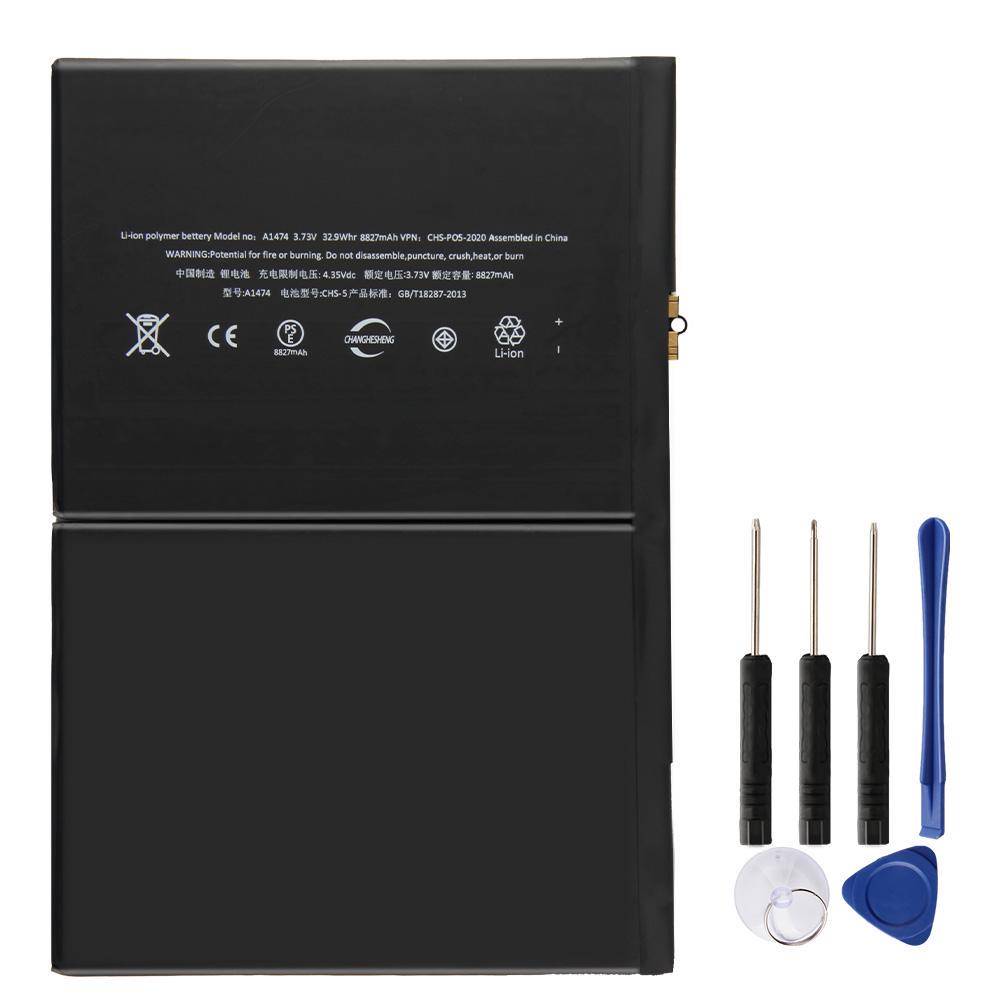 Replacement Tablet Battery For iPad 5 iPad 7 iPad 8 iPad Air A1474 A1475 A1484 Replacement Battery With Tools 8827mAh