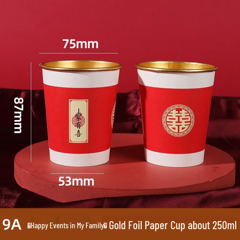 Qiwei Disposable Wedding Celebration Bowl Set