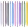 LINFANC 12 Pack Cute Pastel Pens, Black Ink Medium Point 1.0mm Retractable Journaling Pens for Note Taking, Office Supplies for Women & Men