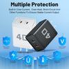 40W Dual PD Schnellladegerät mit US/EU/UK-Steckern für Reisen