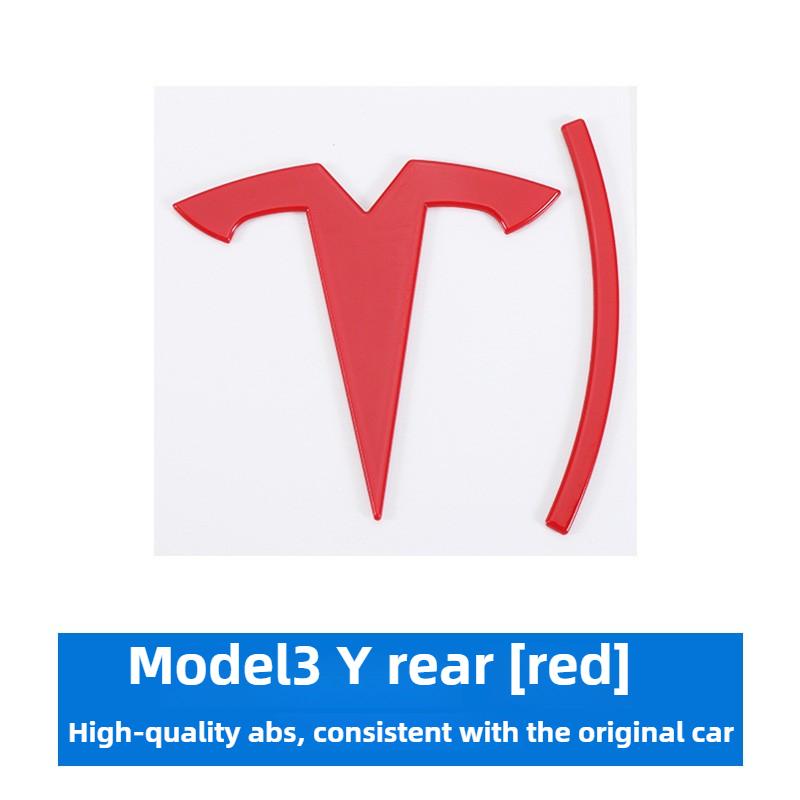 DQMN8 Tesla car emblem ABS front badge trunk emblem modification dual motor badge letters Tesla Model Y 3 X S dual motor sticker
