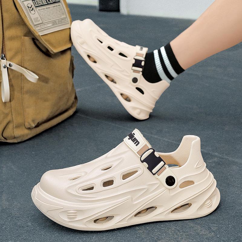 Summer New Men'S Outdoor Clogs Beach Sandals Sport Breathable Slippers Slides Men Casual Garden Shoes Hiking Men Outdoor Sandals