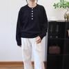 Autumn and winter new solid color loose high-end knitted sweater top lazy wind soft waxy sweater pullover woman