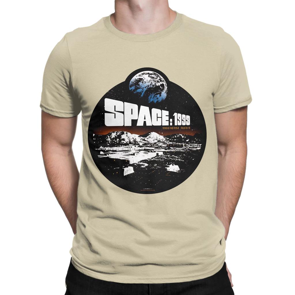 Space 1999 Mondbasis 4 Lustiges Grafik-T-Shirt aus 100% Baumwolle Space 1999 Oberteile T-Shirts für Unisex