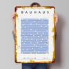 BAUHAUS DOTS REISE 36L Poster Individuelle Wandkunst Vintage Metallschilder Retro Blechschild für Männerhöhle Hausdekoration Barzubehör