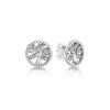 Circle Earrings Zircon Heart Earrings 100% S925 Pure Silver Women's Earrings Jewelry Suitable For Valentine's Day Gifts