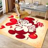 Office Rug Mickey Mouse, Minnie Mouse theme 3D Printed Anti-Slip Rug-Machine Washable for Living Room