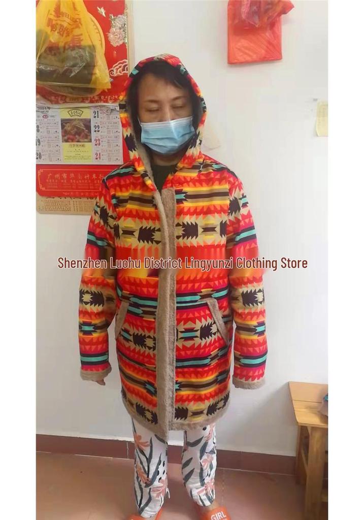 Winter 2023 Women's Cotton & Linen Printed Hooded Sweatshirts and Plush Jackets