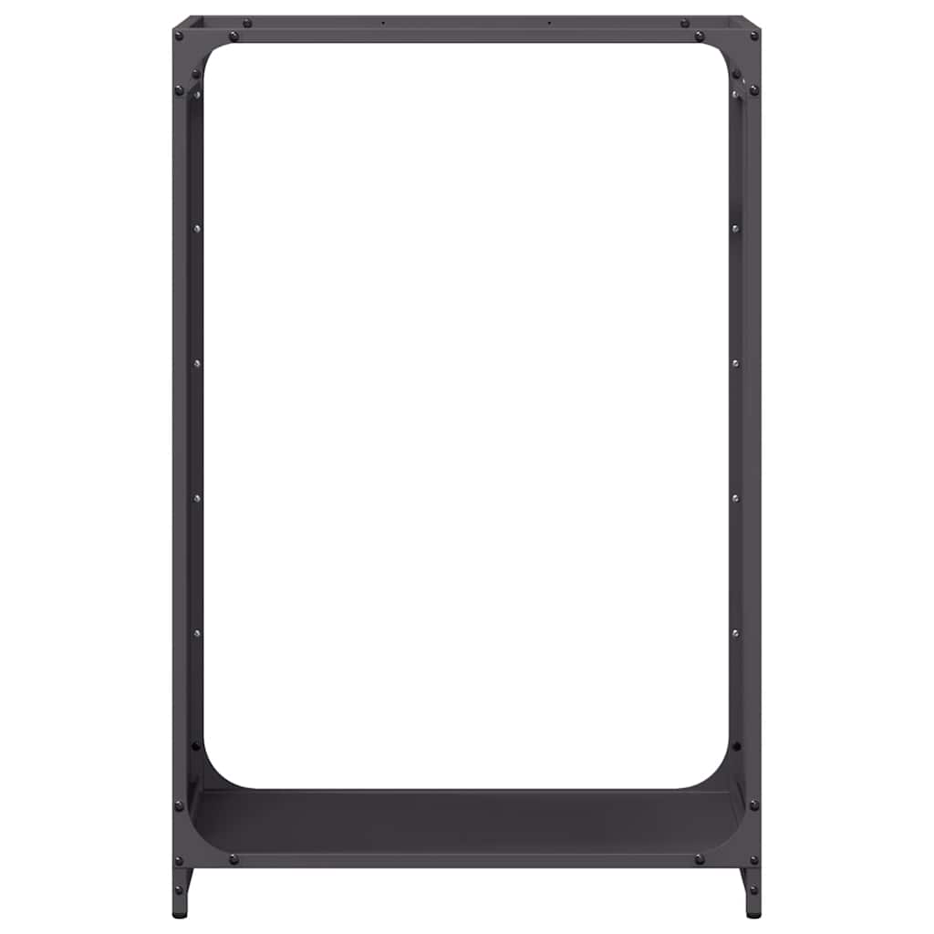 Firewood Rack Black 60x28x90 cm Cold Rolled Steel