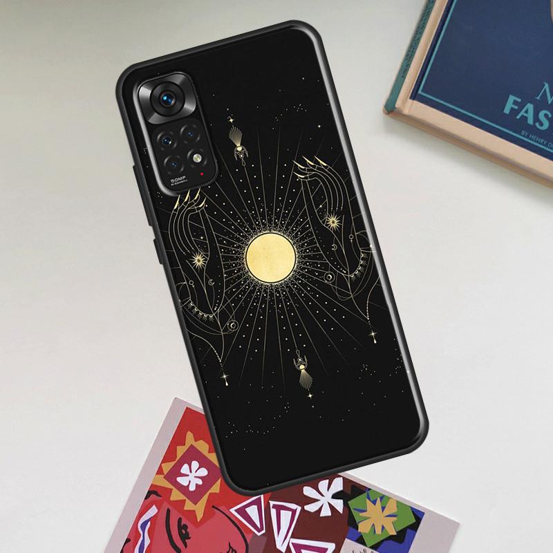Galaxy Moon Stars Phase Totem Art Case For Xiaomi Redmi Note 12 Pro Plus 8 9 10 11 Pro 8T 9S 10S 11S 12S 9C 10A 10C 12C Cover