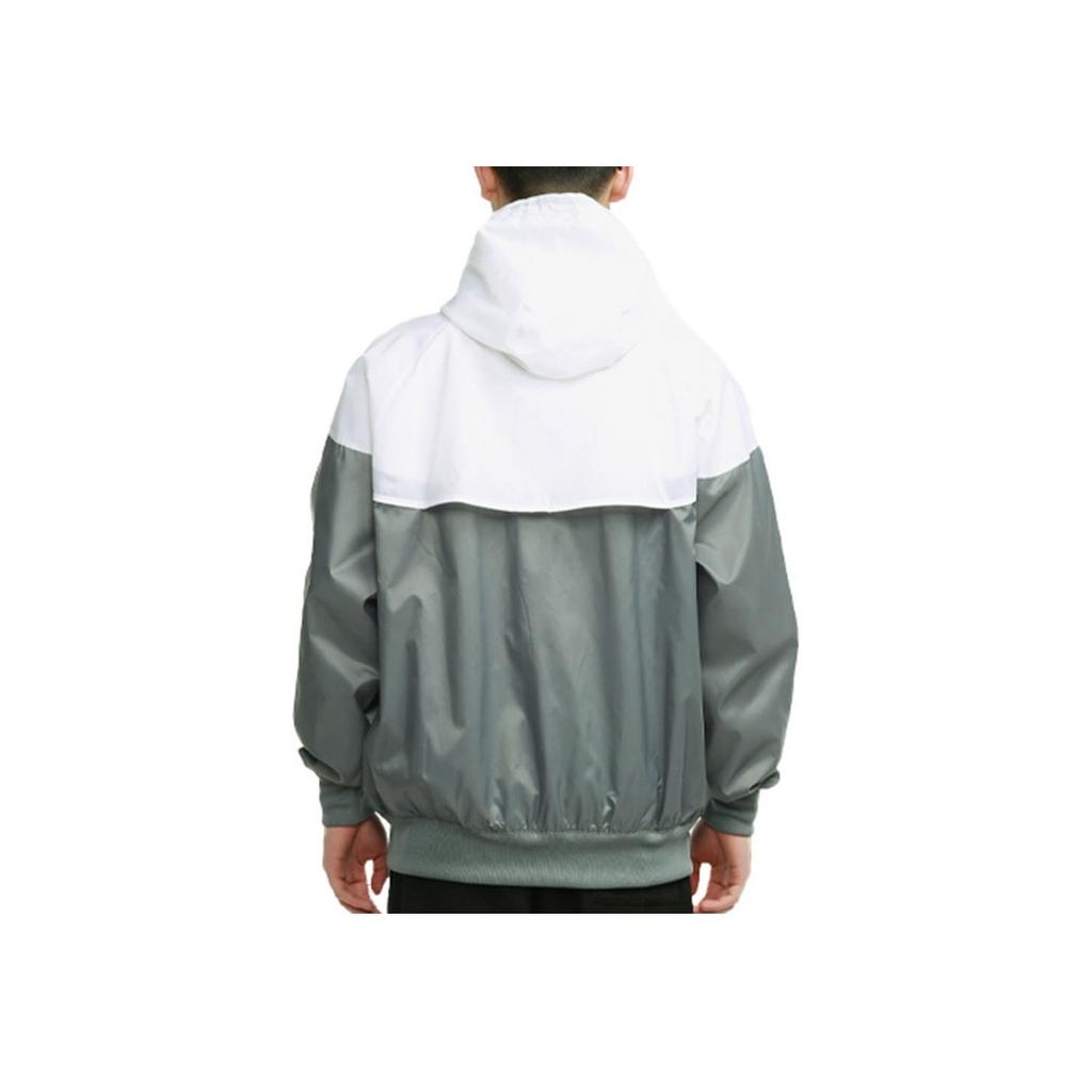 Nike Sportswear Windrunner Training Hooded Woven Jacket Men Outerwear Grey White DA0002-084