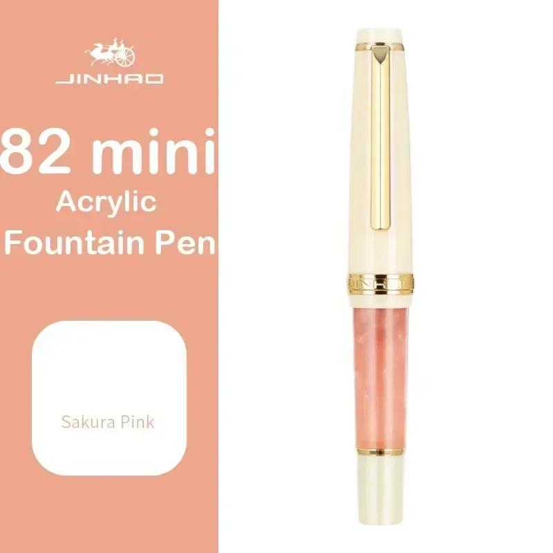 JINHAO 82 Mini Cute Short Portable Fountain Pen Calligraphy Practice Writing Business Pen Office School Supplies Stationery