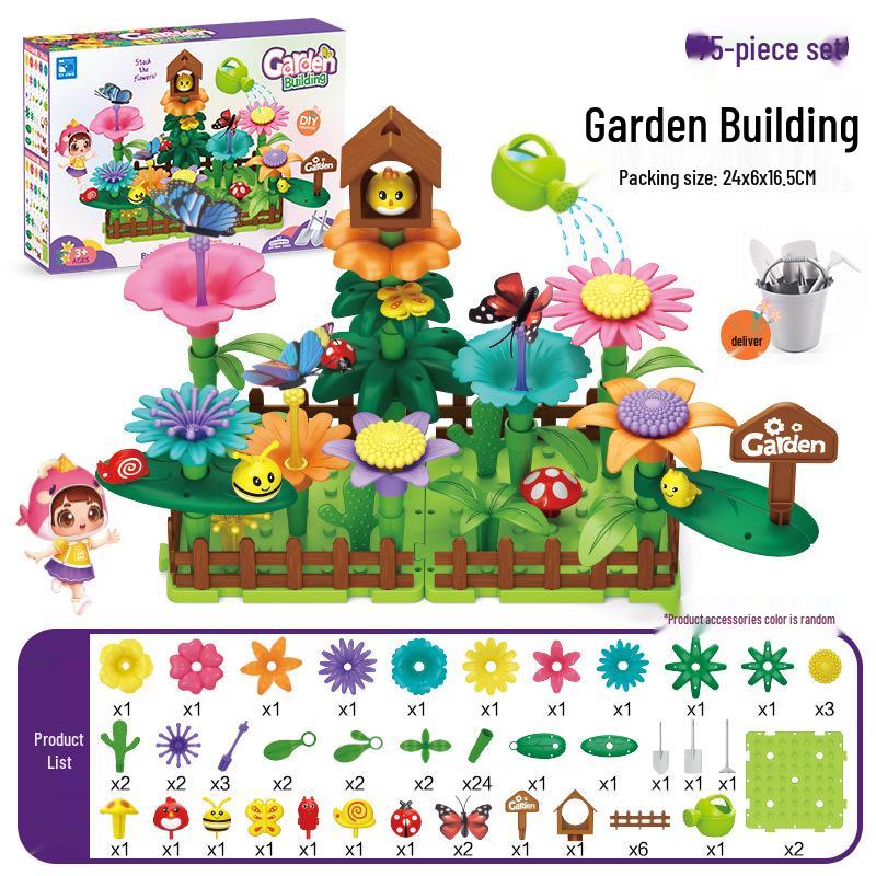 Interlocking DIY Garden Building Blocks - Free Shipping Children's Assembly Toy