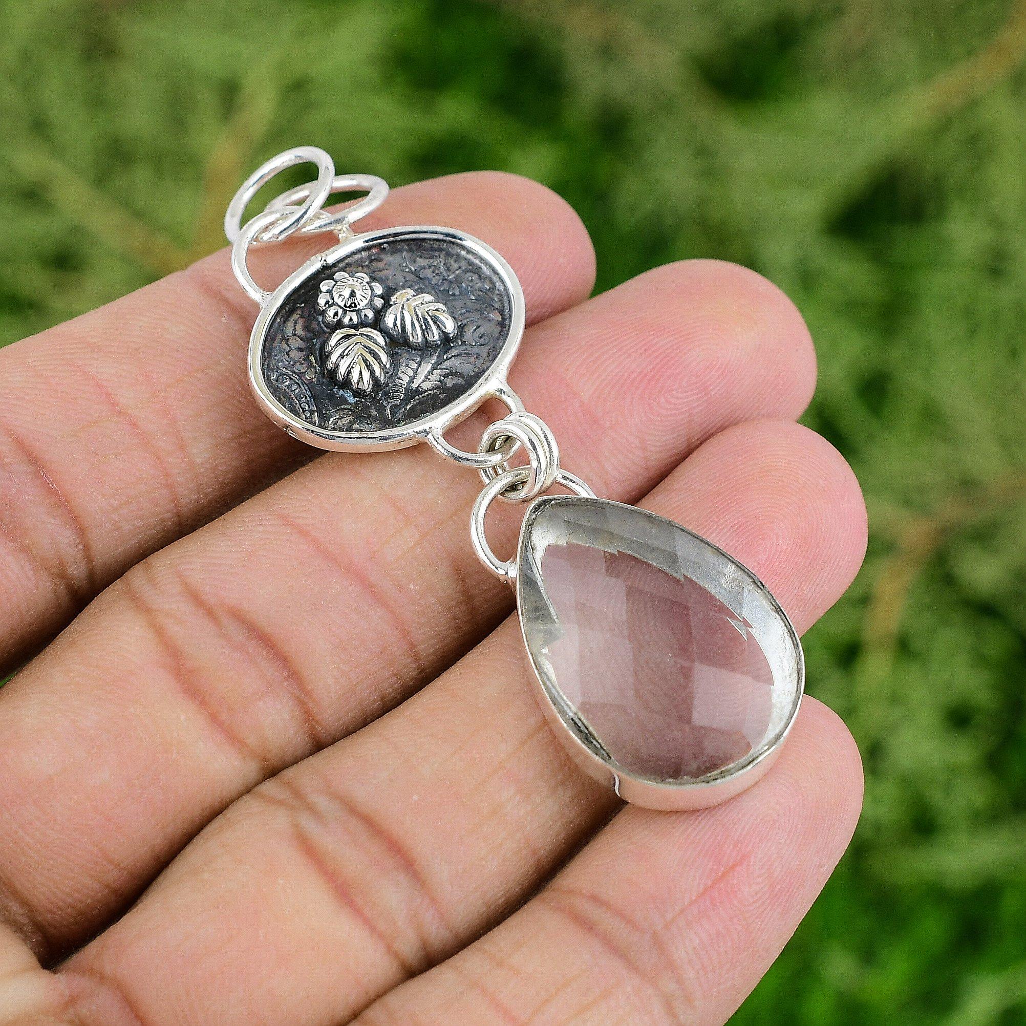 

Распродажа ко Дню благодарения Подвеска из стерлингового серебра 925 пробы с белым топазом