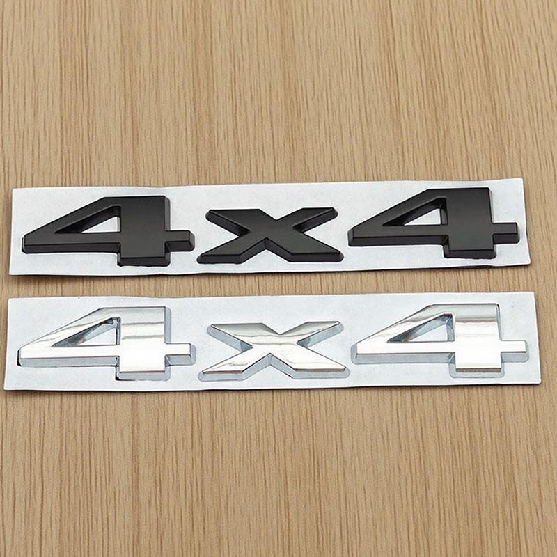 3D Chrome Black Nameplate 4X4 Logo Emblem Car Rear Trunk Sticker Badge for Jeep Grand Cherokee Wrangler Compass Accessories