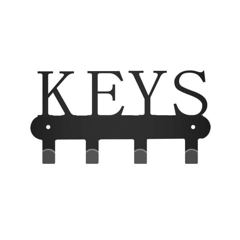 HOME Metall Wandhaken mit Buchstaben - Kreativer Eisenkunst Schlüssel- und Handtuchhalter