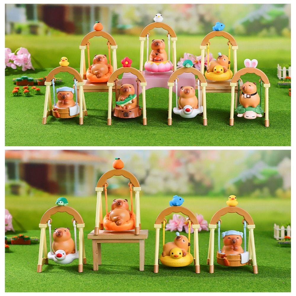 Lying Sitting Capybara Anime Figure Random Type Capybara PVC Model Capybara Figure Toys  Children