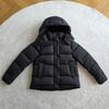 Womens Short Puffer Jacket With Hood 90% White Duck Down Warm Winter Coat Casual Daily Outdoor Wear