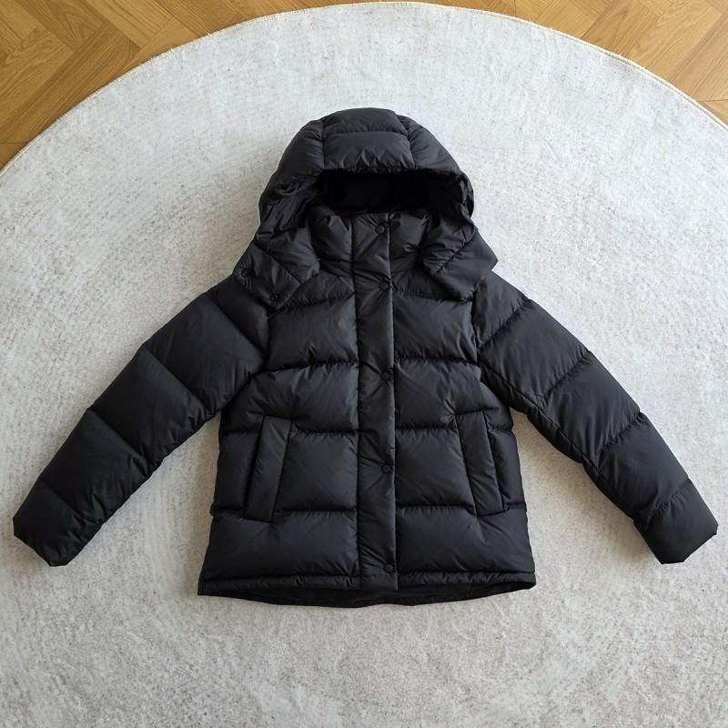 Womens Short Puffer Jacket With Hood 90% White Duck Down Warm Winter Coat Casual Daily Outdoor Wear