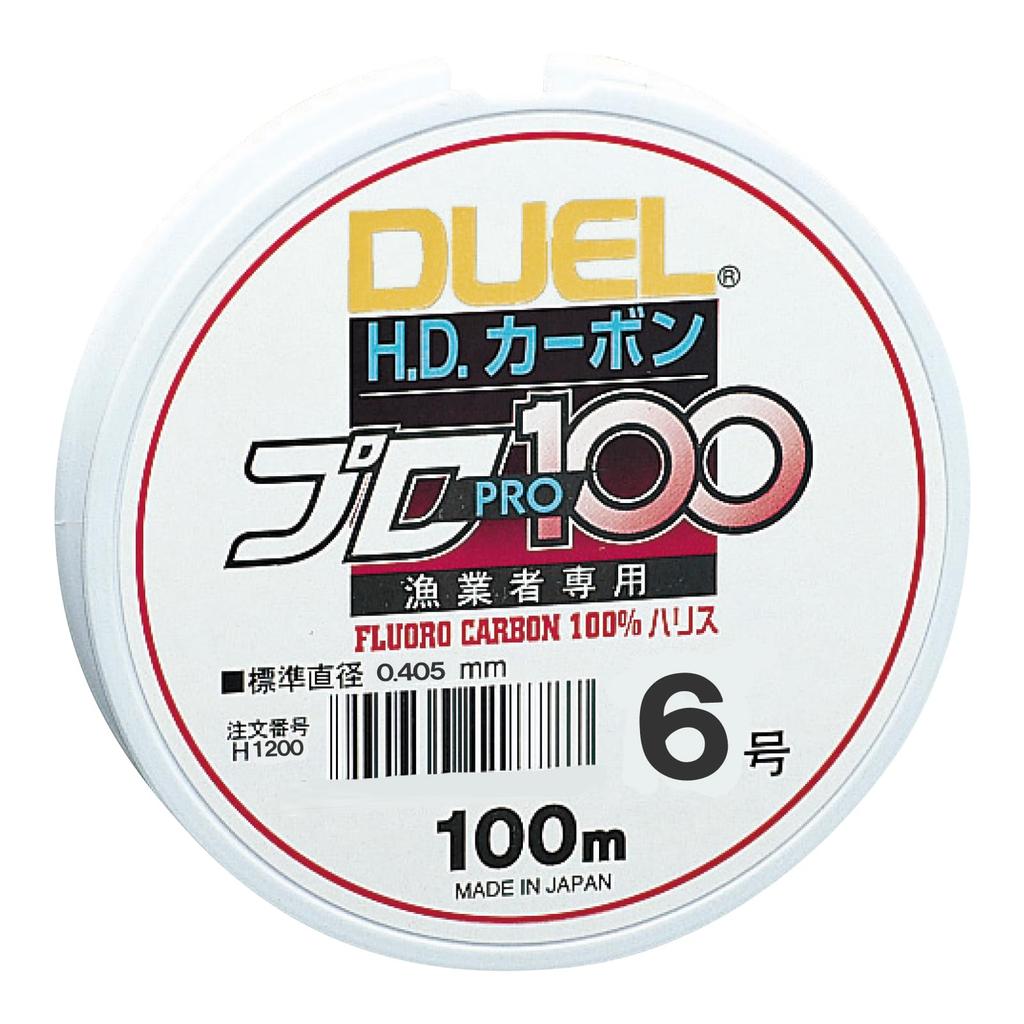 DUEL Fluorocarbon Line HD Carbon Pro 100S Clear H1200 #6 #6