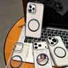 Magnetic Clear Phone Case for iPhone 16 ProMax,15 Pro,14 Pro,13 Pro Card Insert DIY Photo Holder Soft TPU Cover