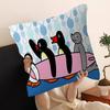 Cartoon Pingu Penguin Lucky Dragon Pillow Cover Sofa Cushion Cover Home Room Decoration Children Gift