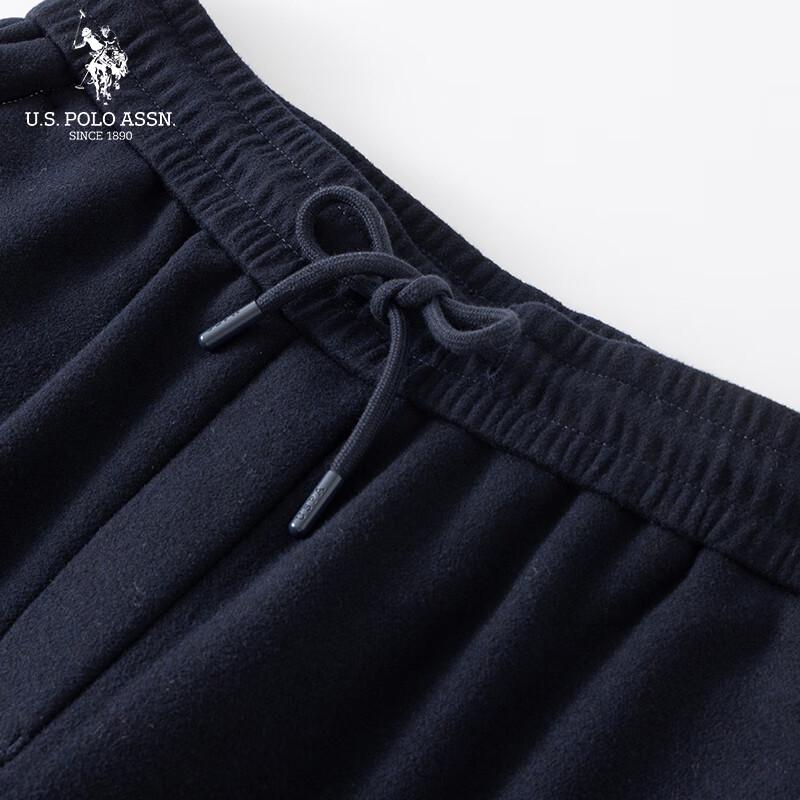 NÓS. Associação Polo. Calça de Moletom Casual com Forro de Lã Feminina