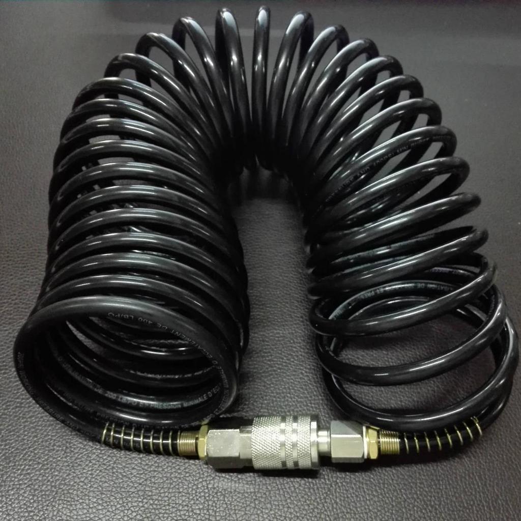 PE Druckluftschlauch 5×8×7,5m mit amerikanischen Schnellkupplungen