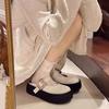 Summer Wear 2025 New Bag Head Slippers Women's Thick-bottomed Muffin Half Slippers Super Fire French Beautiful Cool Slippers