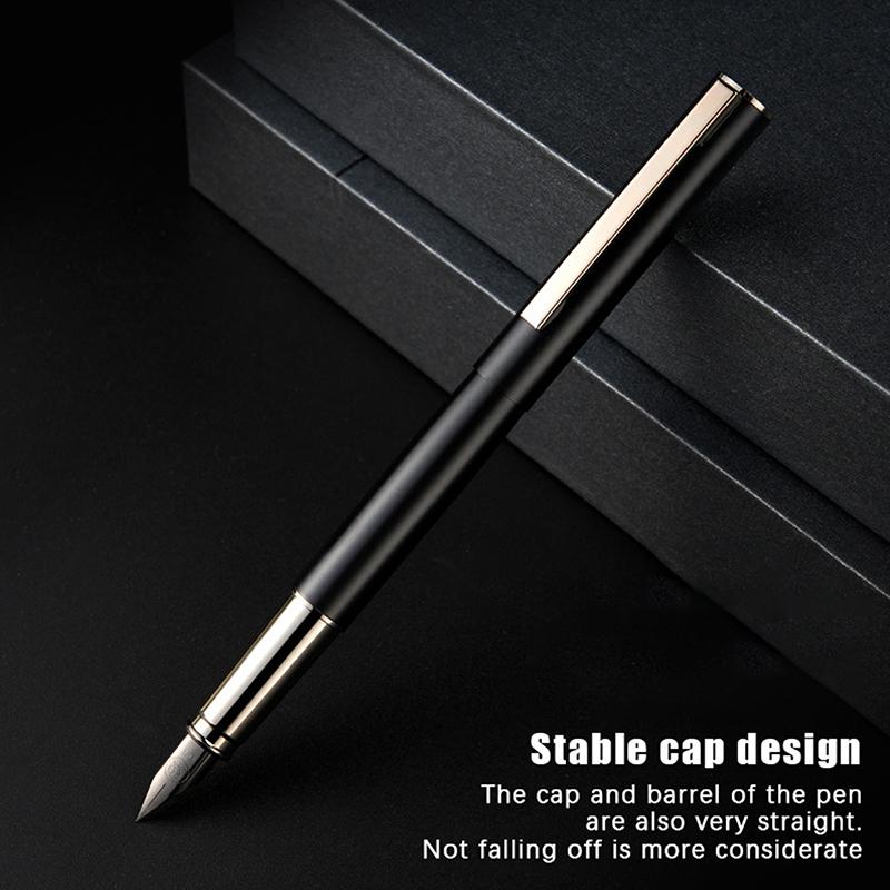High Quality 0.38Mm Extra Fine Nib Fountain Pen Stainless Steel Extremely Business Office Supplies Gift