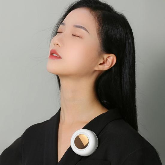 Mini Belt Fan Portable Clip-On Small Fan with 360 Degree Swivel Clip Bladeless Safety Design 3-Speed Silent USB-C Rechargeable Wearable Personal Fan