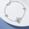 Classic S925 silver phantom butterfly hollow out women's bracelet. Exquisite gifts. Luxury Jewelry