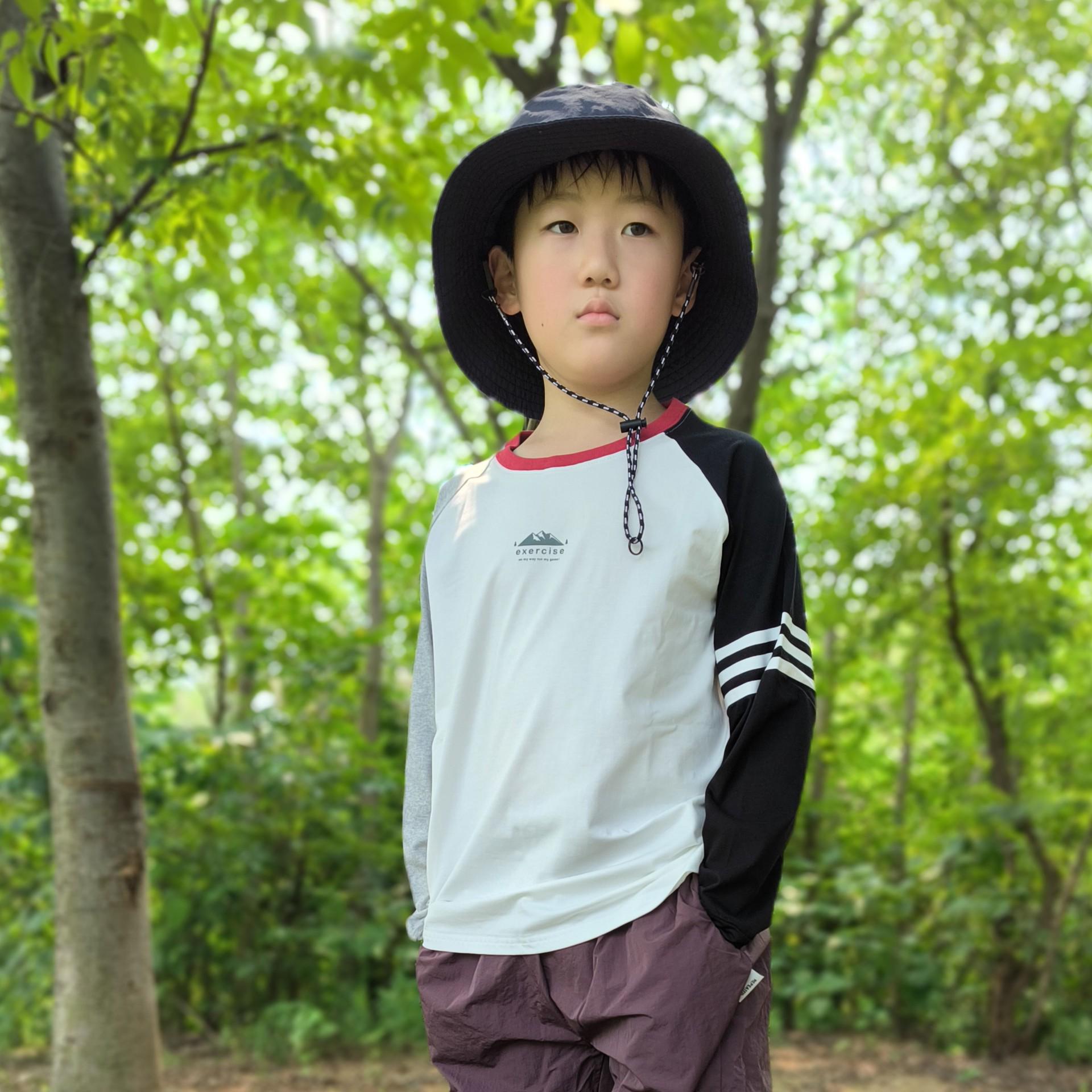 

Miyama Kids Korean-Style Long Sleeve T-shirt - Unisex, Perfect for Autumn Outings 170 cm