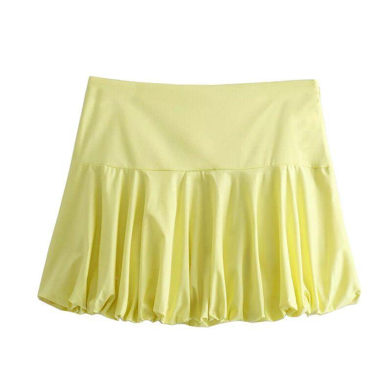 

Fashion Style 2024 Summer New Arrival Women s Stylish Hem Ruched Decoration Tops High Waist Skirt 2010770 Skirt L