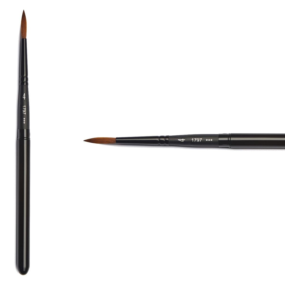 

Raphael Stradivarius Round Portable Brush P1797#4 чёрный