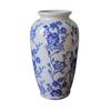 Vaso de Porcelana Azul e Branco Vaso de Cerâmica Garrafa de Porcelana Vintage Vaso de Flores Recipiente de Armazenamento Terrário Decoração de Casa