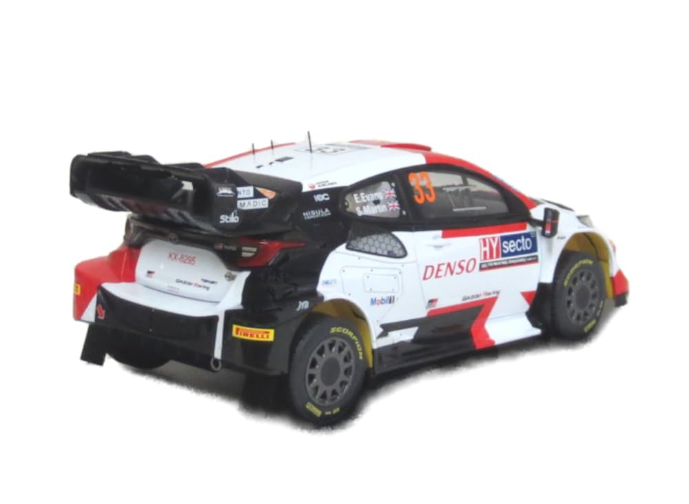 Ixomodel B Toyota GR Yaris Rally1 2023 Finland Winner Martin Scale Model 18RMC174A #33 E. Evans/S. 1/18